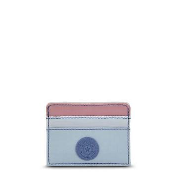 Kipling Cardy Card Holder Bags Light Blue Pink Block | AU 2054BE